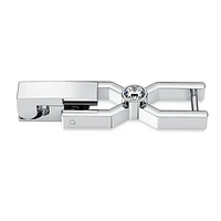 Emily extender, Round cut, White, Rhodium plated by SWAROVSKI