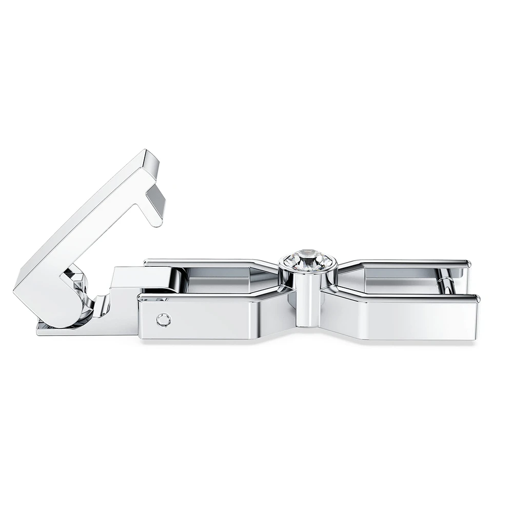 Emily extender, Round cut, White, Rhodium plated by SWAROVSKI