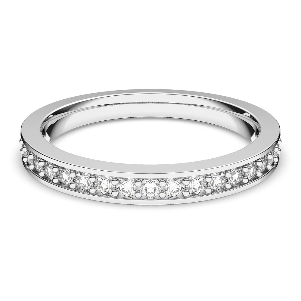 Rare ring, White, Rhodium plated by SWAROVSKI