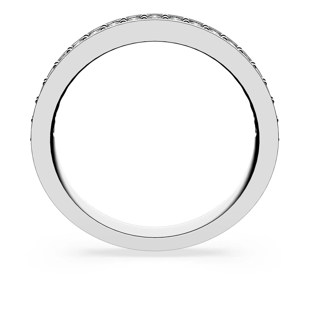 Rare ring, White, Rhodium plated by SWAROVSKI