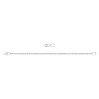 Emily Tennis bracelet, Round cut, White, Rhodium plated by SWAROVSKI