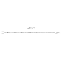 Emily Tennis bracelet, Round cut, White, Rhodium plated by SWAROVSKI
