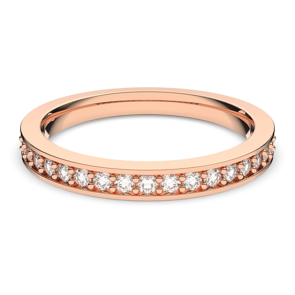 Rare ring, White, Rose gold-tone plated by SWAROVSKI