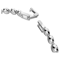Angelic Tennis bracelet, Round cut, Small, White, Rhodium plated by SWAROVSKI