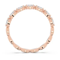 Vittore ring, Marquise cut, White, Rose gold-tone plated by SWAROVSKI