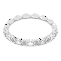 Vittore ring, Marquise cut, White, Rhodium plated by SWAROVSKI