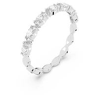 Vittore ring, Marquise cut, White, Rhodium plated by SWAROVSKI