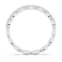 Vittore ring, Marquise cut, White, Rhodium plated by SWAROVSKI