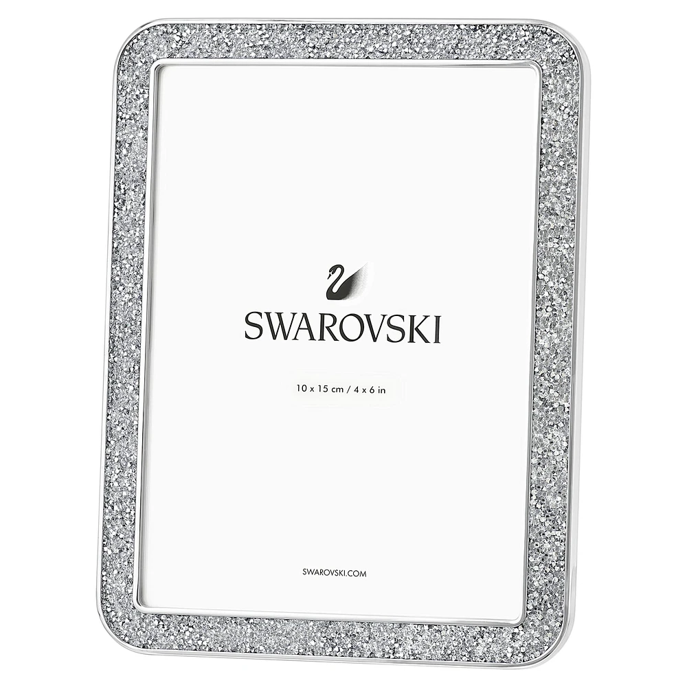 Minera picture frame, Rectangular shape, Small, Silver Tone by SWAROVSKI