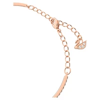 Swarovski Sparkling Dance bracelet, Round cut, Oval shape, White, Rose gold-tone plated by SWAROVSKI