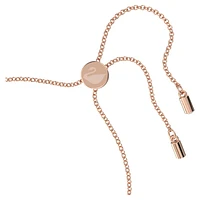 Symbolica bracelet, Infinity, evil eye and horseshoe, Blue, Rose gold-tone plated by SWAROVSKI