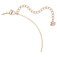 Una necklace, Clover, Pink, Rose gold-tone plated by SWAROVSKI