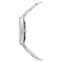 Cosmopolitan watch, Swiss Made, Metal bracelet, Silver Tone, Stainless steel by SWAROVSKI