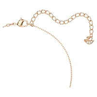 Swarovski Infinity necklace, Infinity and heart, White, Mixed metal finish by SWAROVSKI
