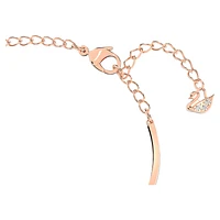 Swarovski Infinity bangle, Infinity and heart, White, Mixed metal finish by SWAROVSKI