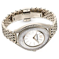 Crystalline Aura watch, Swiss Made, Metal bracelet, Gold tone