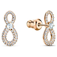 Swarovski Infinity set, Infinity and heart, White, Mixed metal finish by SWAROVSKI