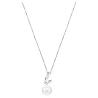 Gabriella pendant, White, Rhodium plated by SWAROVSKI