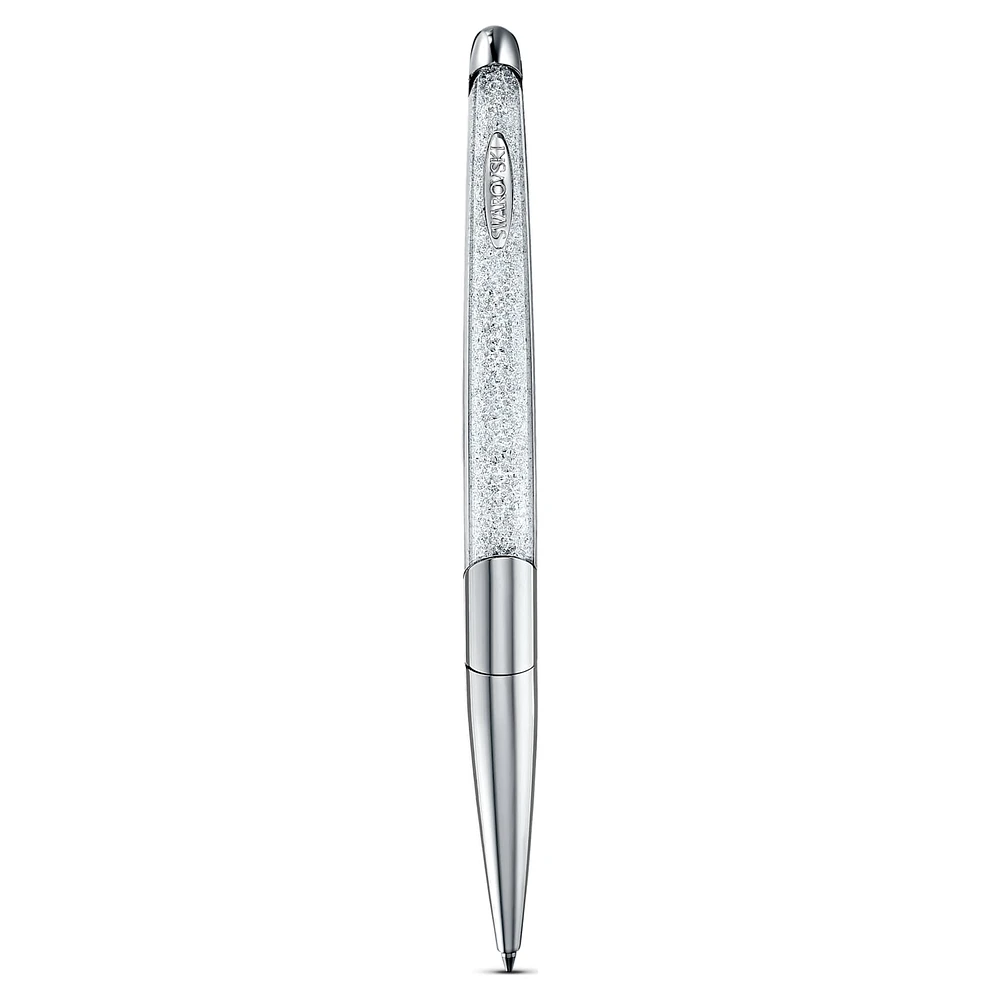 Crystalline Nova ballpoint pen, Silver Tone, Chrome plated by SWAROVSKI