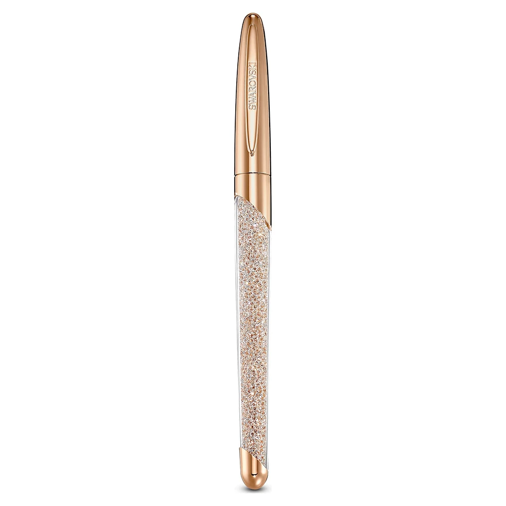 Crystalline Nova rollerball pen, Rose gold tone, Rose gold-tone plated by SWAROVSKI