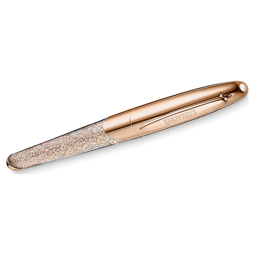 Crystalline Nova rollerball pen, Rose gold tone, Rose gold-tone plated by SWAROVSKI