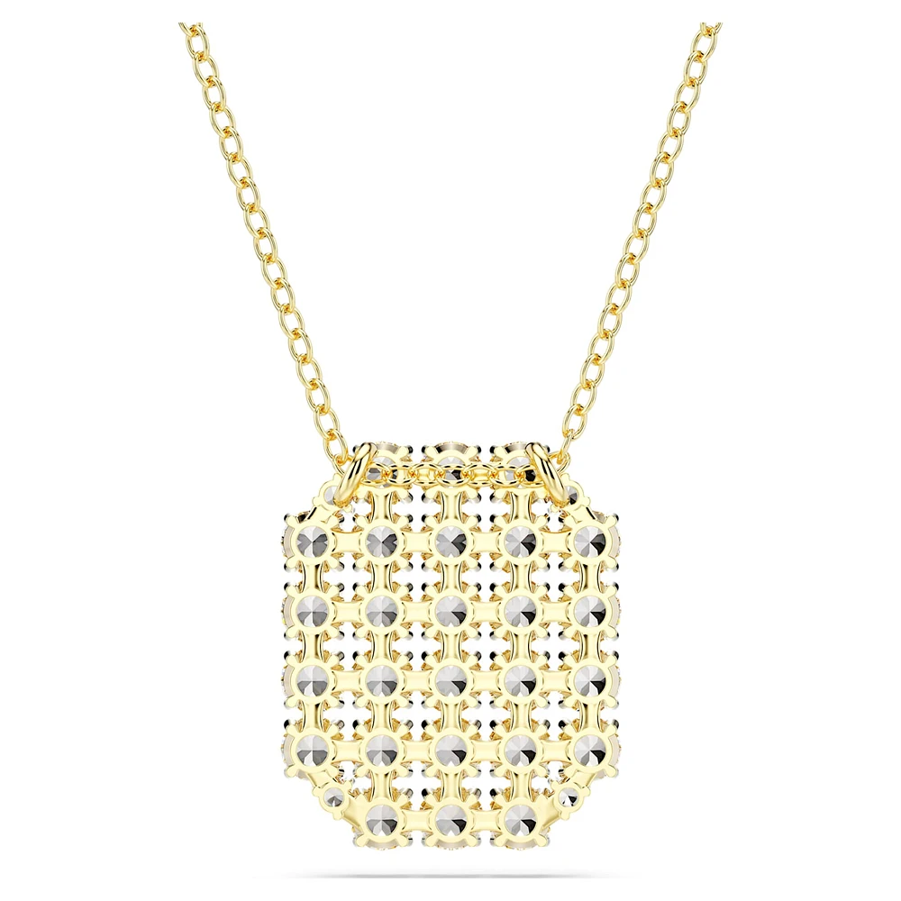 Exalta necklace, White, Gold-tone plated by SWAROVSKI