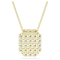 Exalta necklace, White, Gold-tone plated by SWAROVSKI