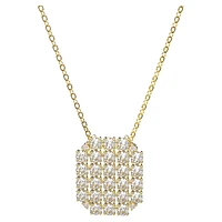Exalta necklace, White, Gold-tone plated by SWAROVSKI