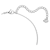 Angelic pendant, Round cut, White, Rhodium plated by SWAROVSKI