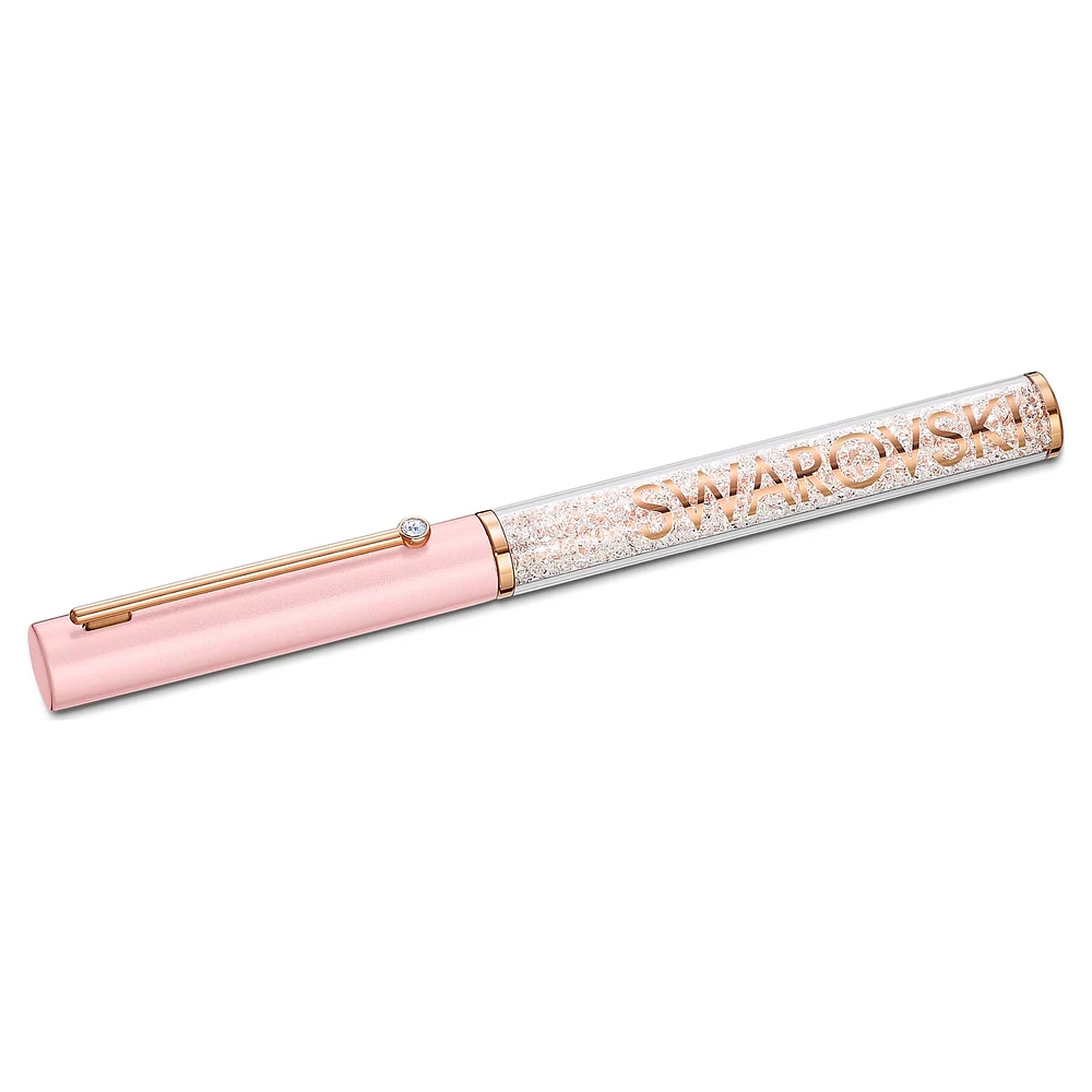Crystalline Gloss ballpoint pen, Pink, Pink lacquered, rose gold-tone plated by SWAROVSKI