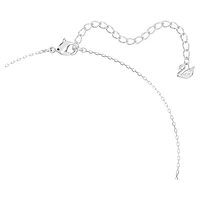 Attract pendant, Mixed cuts, Cluster, White, Rhodium plated by SWAROVSKI