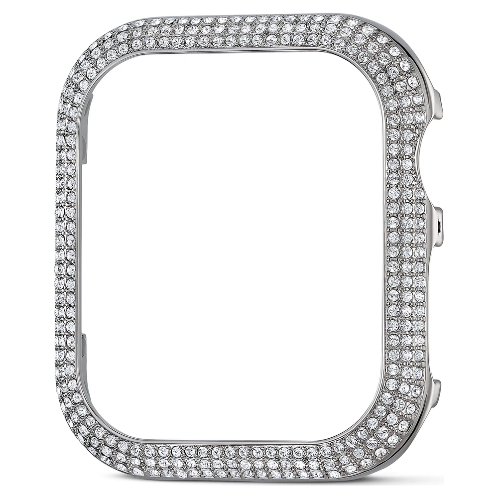 Sparkling case, For Apple Watch® Series 4 & 5, 40mm, Silver Tone by SWAROVSKI