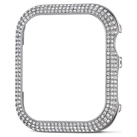 Sparkling case, For Apple Watch® Series 4 & 5, 40mm, Silver Tone by SWAROVSKI