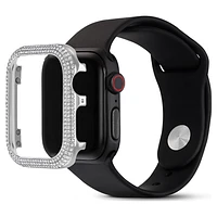 Sparkling case, For Apple Watch® Series 4 & 5, 40mm, Silver Tone by SWAROVSKI