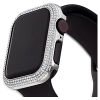 Sparkling case, For Apple Watch® Series 4 & 5, 40mm, Silver Tone by SWAROVSKI
