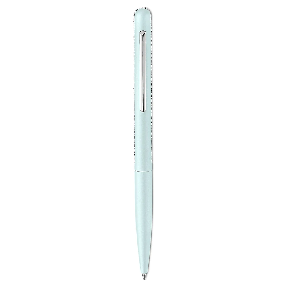Shimmer ballpoint pen, Green, Green lacquered, chrome plated by SWAROVSKI