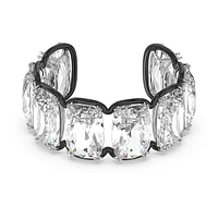 Harmonia cuff, Oversized floating crystals, White, Mixed metal finish by SWAROVSKI