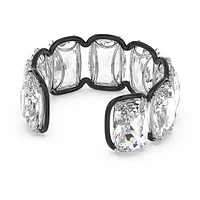 Harmonia cuff, Oversized floating crystals, White, Mixed metal finish by SWAROVSKI