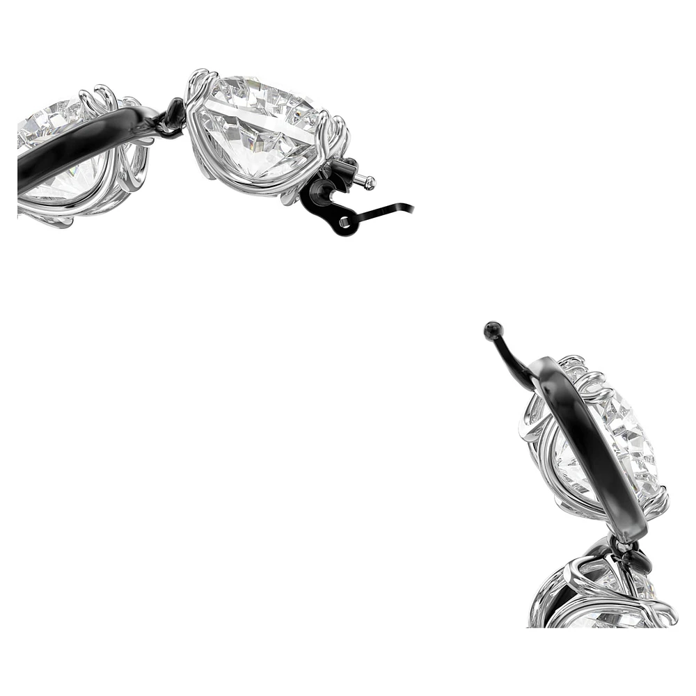Harmonia bracelet, Cushion cut, White, Mixed metal finish by SWAROVSKI