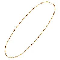 Somnia necklace, Extra long, Brown, Gold-tone plated by SWAROVSKI