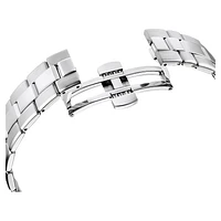 Octea lux sport watch, Swiss Made, Metal bracelet, Blue, Stainless steel by SWAROVSKI