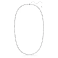 Belt, Square cut, White, Rhodium plated by SWAROVSKI