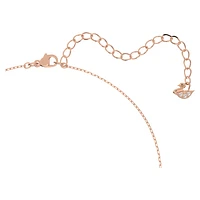 Attract set, Round cut, White, Rose gold-tone plated by SWAROVSKI