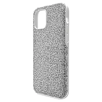 High smartphone case, iPhone® 12/12 Pro, Silver Tone by SWAROVSKI