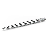 Ballpoint pen, Silver tone, Chrome plated by SWAROVSKI
