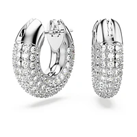 Dextera hoop earrings, Small, White