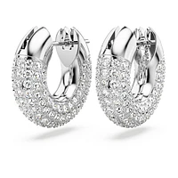 Dextera hoop earrings, Small, White