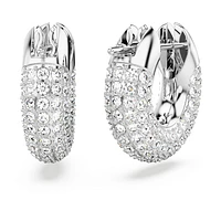 Dextera hoop earrings, Small, White