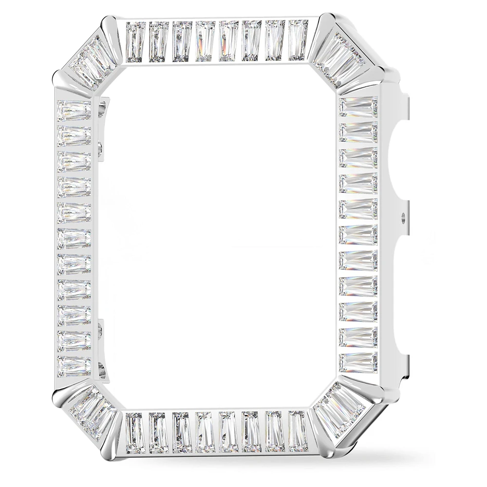 Case, For Apple Watch® Series 4 & 5, 40mm, Silver Tone by SWAROVSKI