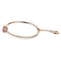 Una bangle, Round cut, Purple, Rose gold-tone plated by SWAROVSKI